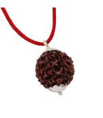 Raviour Lifestyle 9 Mukhi Rudraksha Pendant Nine Faced Nepali Rudraksh Bead Original & Certified Pendant