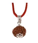 Raviour Lifestyle Ten Mukhi Rudraksha Pendant 10 Faced Rudraksh Bead Original & Certified Pendant