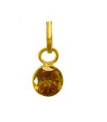 Raviour Lifestyle Yellow sapphire pukhraj gemstone pendant for astrological benefits