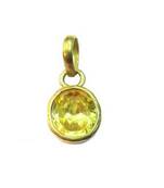 Raviour Lifestyle Yellow sapphire pukhraj gemstone pendant for astrological benefits