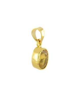 Raviour Lifestyle Yellow sapphire pukhraj gemstone pendant for astrological benefits 1