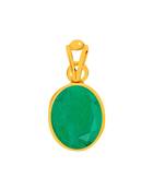 Raviour Lifestyle Emerald panna gemstone pendant for astrological benefits