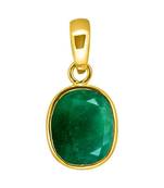 Raviour Lifestyle Emerald panna gemstone pendant for astrological benefits