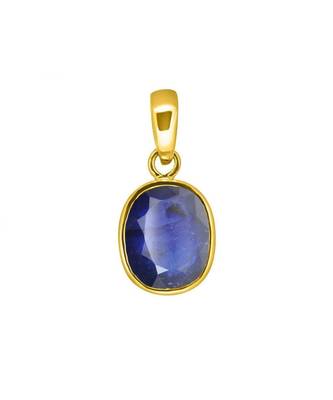 Raviour Lifestyle Blue sapphire gemstone pendant for astrological benefits 1