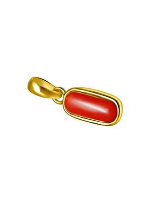 Raviour Lifestyle Red Coral moonga gemstone pendant for astrological benefits 1