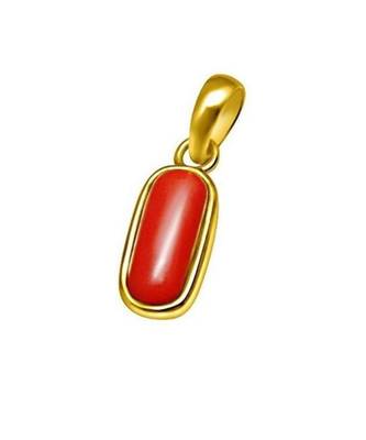 Raviour Lifestyle Red Coral moonga gemstone pendant for astrological benefits 1