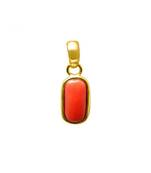 Raviour Lifestyle Red Coral moonga gemstone pendant for astrological benefits