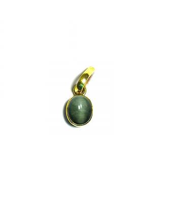 Raviour Lifestyle Green Cat Eye green lehsunia gemstone pendant for astrological benefits 1