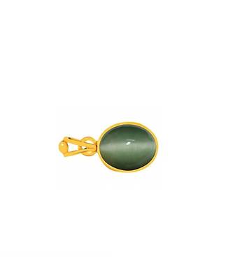 Raviour Lifestyle Green Cat Eye green lehsunia gemstone pendant for astrological benefits 2