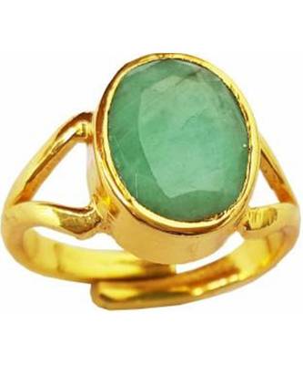 Raviour Lifestyle Emerald Panna 5.00 Ratti 100%Original Gemstone Asthdhatu Ring 1