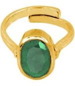 Raviour Lifestyle Emerald Panna 5.00 Ratti 100%Original Gemstone Asthdhatu Ring