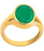 Raviour Lifestyle Emerald Panna 5.00 Ratti 100%Original Gemstone Asthdhatu Ring