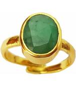 Raviour Lifestyle Emerald Panna 5.00 Ratti 100%Original Gemstone Asthdhatu Ring