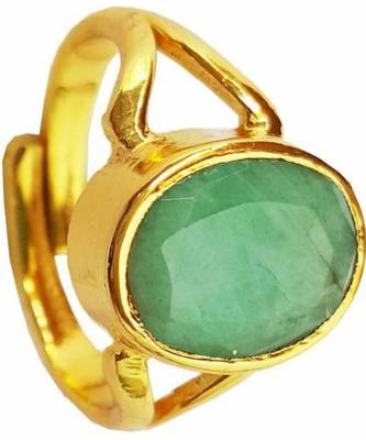Raviour Lifestyle Emerald Panna 8.30 Ratti 100%Original Gemstone Asthdhatu Ring 1