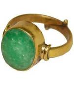 Raviour Lifestyle Emerald Panna 7.15 Ratti 100%Original Gemstone Asthdhatu Ring