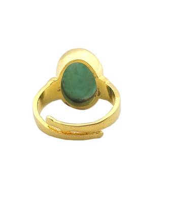 Raviour Lifestyle Emerald Panna 8.15 Ratti 100%Original Gemstone Asthdhatu Ring 1