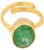 Raviour Lifestyle Emerald Panna 8.30 Ratti 100%Original Gemstone Asthdhatu Ring