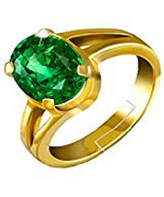 Raviour Lifestyle Emerald Panna 10.00 Ratti 100%Original Gemstone Asthdhatu Ring 1