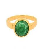 Raviour Lifestyle Emerald Panna 6.15 Ratti 100%Original Gemstone Asthdhatu Ring