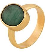 Raviour Lifestyle Emerald Panna 6.30 Ratti 100%Original Gemstone Asthdhatu Ring