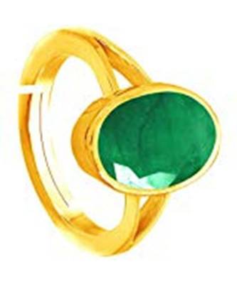 Raviour Lifestyle Emerald Panna 7.00 Ratti 100%Original Gemstone Asthdhatu Ring 1