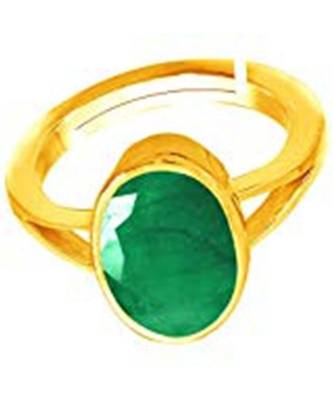 Raviour Lifestyle Emerald Panna 7.15 Ratti 100%Original Gemstone Asthdhatu Ring 1