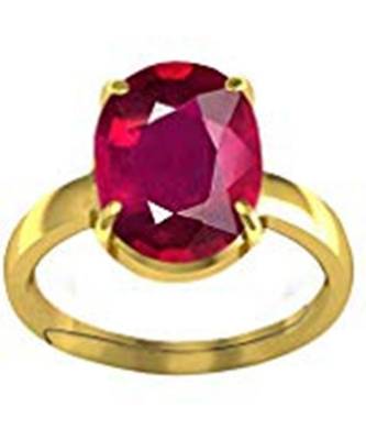 Raviour Lifestyle Ruby Manak 6.00 Ratti 100% Original Gemstone Asthdhatu Ring 1