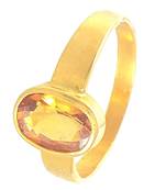 Raviour Lifestyle Yellow Sapphire Pukhraj 100% Original Gemstone Asthdhatu Ring
