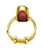 Raviour Lifestyle Red Coral Moonga 100% Original Gemstone Asthdhatu Ring