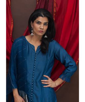 Zoya Long tunic with Pyjama and Dupatta 3