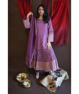 Classic Mandarin collar tunic with Pyjama 2