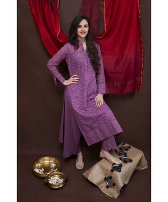 Classic Mandarin collar tunic with Pyjama 3