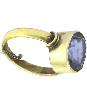 Raviour Lifestyle Blue Sapphire  Neelam 100% Original Gemstone Asthdhatu  Ring 1