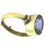 Raviour Lifestyle Blue Sapphire  Neelam 100% Original Gemstone Asthdhatu  Ring