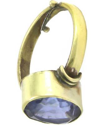 Raviour Lifestyle Blue Sapphire  Neelam 100% Original Gemstone Asthdhatu  Ring 1