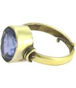 Raviour Lifestyle Blue Sapphire  Neelam 100% Original Gemstone Asthdhatu  Ring