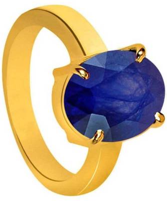 Raviour Lifestyle Blue Sapphire  Neelam 100% Original Gemstone Asthdhatu  Ring 1