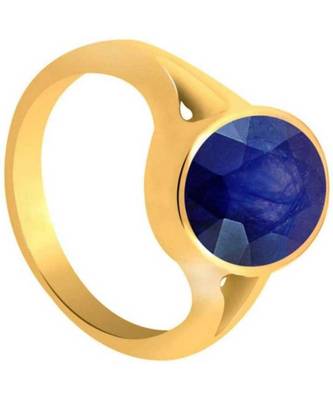 Raviour Lifestyle Blue Sapphire  Neelam 100% Original Gemstone Asthdhatu  Ring 1