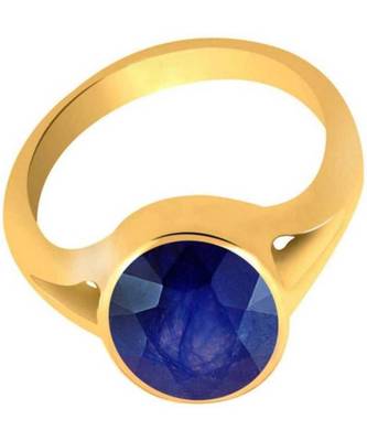 Raviour Lifestyle Blue Sapphire  Neelam 100% Original Gemstone Asthdhatu  Ring 1