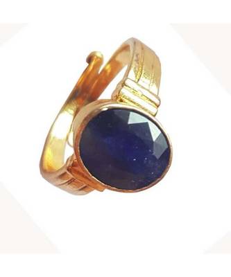 Raviour Lifestyle Blue Sapphire  Neelam 100% Original Gemstone Asthdhatu  Ring 1
