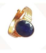 Raviour Lifestyle Blue Sapphire  Neelam 100% Original Gemstone Asthdhatu  Ring