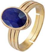 Raviour Lifestyle Blue Sapphire  Neelam 100% Original Gemstone Asthdhatu  Ring
