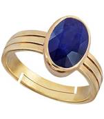 Raviour Lifestyle Blue Sapphire  Neelam 100% Original Gemstone Asthdhatu  Ring