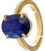 Raviour Lifestyle Blue Sapphire  Neelam 100% Original Gemstone Asthdhatu  Ring