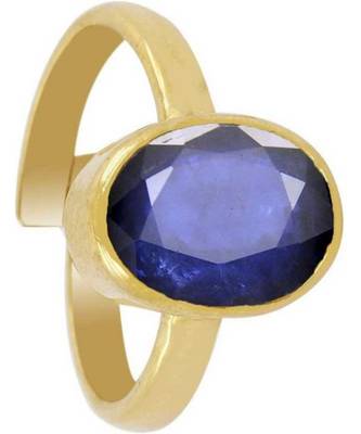 Raviour Lifestyle Blue Sapphire  Neelam 100% Original Gemstone Asthdhatu  Ring 1