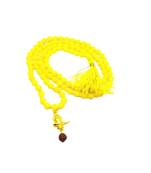 Lord Shiva Mahakal Shivling Rudraksha Pendant With Yellow Hakik Agate 108 beads Mala For Health And Peace