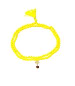 Mahakal Bholenath Trishul Pendant With Yellow Hakik Agate 108 beads Mala For Good Health And Lord Shiv Blessing