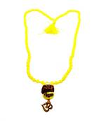 Raviour Lifestyle Mahadev Shiva Om Rudraksha Pendant With Yellow Hakik Agate 108 beads Mala For Mahadev Blessing 