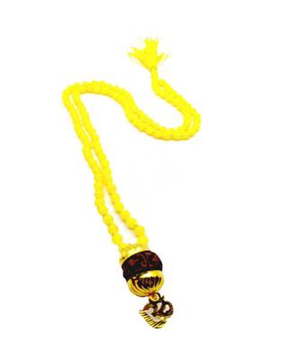 Raviour Lifestyle Mahadev Shiva Om Rudraksha Pendant With Yellow Hakik Agate 108 beads Mala For Mahadev Blessing  1
