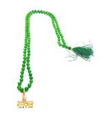 Raviour Lifestyle Lord Shiv Mahakal Bholenath Trishul Pendant With Green Hakik Agate 108 beads Mala properly energized